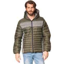 Kurtka puchowa w kolorze khaki. Brązowe płaszcze męskie CMP Men, m, bez wzorów, z puchu, bez kaptura. W wyprzedaży za 300,95 zł.