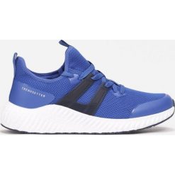 Niebiesko-Białe Buty Sportowe Marmaya. Niebieskie buty sportowe męskie Born2be, bez zapięcia. Za 129,99 zł.