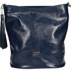 Torba - 4-52-O N BLU. Szare torebki klasyczne damskie Venezia, ze skóry. Za 399,00 zł.