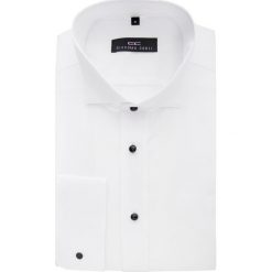 Koszula ADAMO 2 slim 013. Białe koszule męskie Giacomo Conti, m, bez wzorów, z bawełny, eleganckie, z klasycznym kołnierzykiem, bez rękawów. Za 199,00 zł.