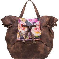 Torebki klasyczne damskie: Torebka w kolorze brązowym – (W)33 x (G)12 cm
