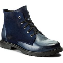Botki MACIEJKA - 02761-16/00-3 Granat/Welur. Niebieskie botki damskie skórzane marki Maciejka. W wyprzedaży za 229,00 zł.