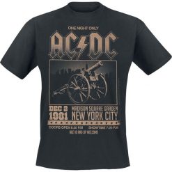 AC/DC Madison Square Garden T-Shirt czarny. Czarne koszulki męskie marki AC/DC, l, z nadrukiem, z okrągłym kołnierzem. Za 74,90 zł.