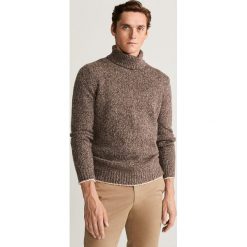 Mango Man - Sweter Flavia. Pomarańczowe swetry męskie Mango Man, xl, bez wzorów, z elastanu. Za 199,90 zł.
