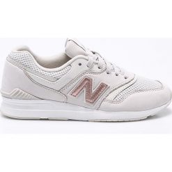 New Balance - Buty WL697SHA. Szare buty sportowe damskie marki New Balance, z gumy. W wyprzedaży za 349,90 zł.