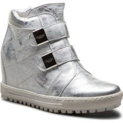Sneakersy EKSBUT - 67-4635-369-1G Srebro. Szare półbuty damskie Eksbut, ze skóry. W wyprzedaży za 249,00 zł.