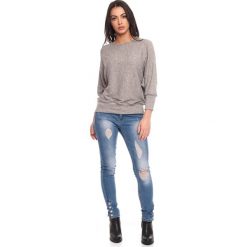 Sweter "Carla" w kolorze szarym. Szare swetry damskie Scarlet Jones, s, bez wzorów, bez rękawów, bez kaptura. W wyprzedaży za 119,95 zł.