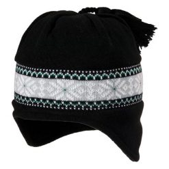 Czapki męskie: Viking Czapka Windstopper 1858 czarno-zielona (2151858UNI)