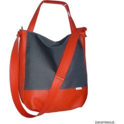 Shopper bag damskie: szara torba na ramie, szara listonoszka xxl
