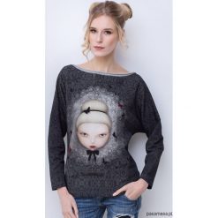 Black girl bluza z nadrukiem. Czarne bluzy damskie Pakamera, z nadrukiem, z koronki, bez rękawów, bez kaptura. Za 199,00 zł.