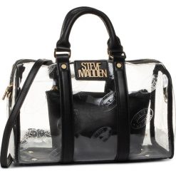 Torebka STEVE MADDEN - Bstassil SM13000299-02002-D23 Black/Cear. Czarne kuferki damskie Steve Madden, bez wzorów, ze skóry ekologicznej, bez dodatków. Za 399,00 zł.