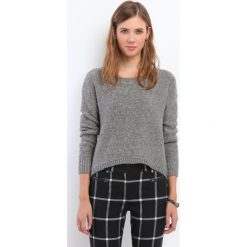 SWETER DŁUGI RĘKAW DAMSKI LUŹNY. Szare swetry damskie TROLL, m, bez wzorów, z długim rękawem, długie, bez kaptura. W wyprzedaży za 44,99 zł.