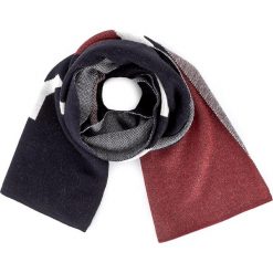 Szal TOMMY HILFIGER - DENIM Tommy Chevron Lurex Demin Scarf AW0AW04769 001. Niebieskie szaliki damskie marki TOMMY HILFIGER, z denimu. W wyprzedaży za 189,00 zł.