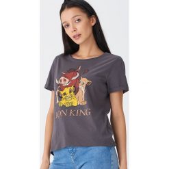 Koszulka The Lion King - Szary. Szare koszulki damskie House, s, bez wzorów, bez kołnierzyka, bez rękawów. Za 49,99 zł.