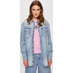 Tommy Jeans - Koszula. Niebieskie bluzki damskie s, z bawełny, klasyczne. Za 299,90 zł.