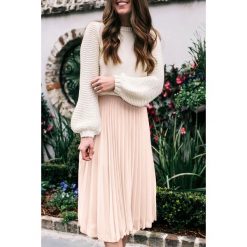 Spódnica IDAIA PUDRA. Różowe spódniczki damskie Spódnica IDAIA PUDRA, s, bez wzorów, eleganckie, długie, maxi. W wyprzedaży za 79,00 zł.