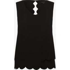 Comma - Top damski, czarny. Czarne topy damskie comma, bez wzorów, bez kołnierzyka. Za 229,95 zł.