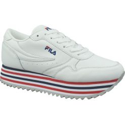 FILA Orbit Zeppa Stripe Wmn 1010667-02P 40 Białe. Białe buty sportowe damskie Fila, ze skóry, sportowe. W wyprzedaży za 299,99 zł.