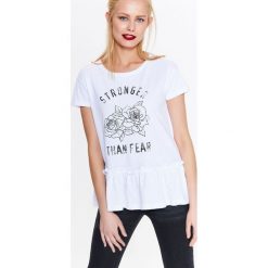 T-shirty damskie: T-SHIRT KRÓTKI RĘKAW DAMSKI GŁADKI
