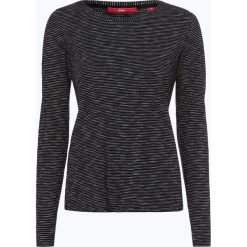 T-shirty damskie: s.Oliver Casual – Damska koszulka z długim rękawem, czarny