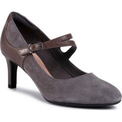 Półbuty CLARKS - Dancer Reece 261371864 13. Szare półbuty damskie Clarks, bez wzorów, z zamszu, bez obcasa, na obcasie, bez zapięcia. W wyprzedaży za 229,00 zł.