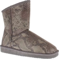 Buty zimowe damskie: Zimowe botki „Agathe” w kolorze szarym