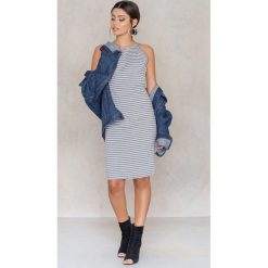 Paski damskie: Rut&Circle Sukienka w paski Aya – Grey,Multicolor