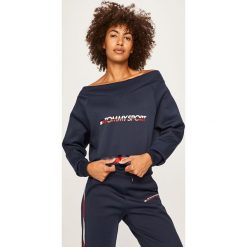 Tommy Sport - Bluza. Szare bluzy sportowe damskie Tommy Sport, s, z nadrukiem, z elastanu, bez rękawów, bez kaptura. W wyprzedaży za 279,90 zł.
