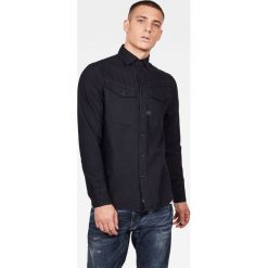 G-Star Raw - Koszula. Niebieskie koszule męskie G-Star RAW, s, bez wzorów, z bawełny, klasyczne, z klasycznym kołnierzykiem, z długim rękawem. W wyprzedaży za 349,90 zł.