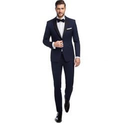 Garnitur VALERIO GXGE900481. Niebieskie garnitury męskie z wełny. Za 1098,00 zł.