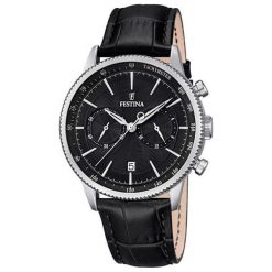 Festina Chrono 16893/4. Szare zegarki męskie Festina, ze stali. W wyprzedaży za 504,00 zł.