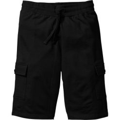 Bermudy męskie: Bermudy dresowe Slim Fit bonprix czarny