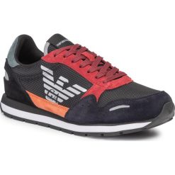 Sneakersy EMPORIO ARMANI - X4X215 XL200 R152 Navy/Mango/Black. Czarne sneakersy męskie Emporio Armani, bez zapięcia. Za 719,00 zł.