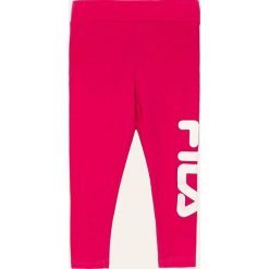 Fila - Legginsy dziecięce 86/92 - 176 cm. Różowe spodnie dziewczęce Fila, l, z nadrukiem, z elastanu. W wyprzedaży za 69,90 zł.