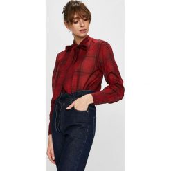 G-Star Raw - Koszula. Brązowe bluzki damskie G-Star RAW, s, bez wzorów, z bawełny, retro, ze stójką, z długim rękawem. W wyprzedaży za 369,90 zł.