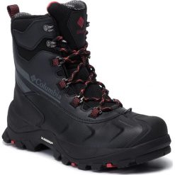 Śniegowce COLUMBIA - Bugaboot Plus IV BL5978 Black/Sunset Red 010. Czarne kozaki damskie Columbia, na zimę, ze skóry, bez zapięcia. W wyprzedaży za 569,00 zł.