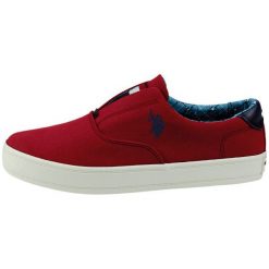 U.S. Polo Assn. Tenisówki Slip-On Męskie Flag 42 Czerwone. Czerwone trampki męskie U.S. Polo Assn., bez wzorów, bez zapięcia. Za 339,00 zł.