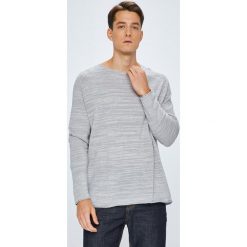 Tommy Jeans - Sweter. Niebieskie swetry męskie Tommy Jeans, s, bez wzorów, z bawełny, z okrągłym kołnierzem, bez kaptura. W wyprzedaży za 219,90 zł.