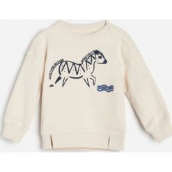 Bawełniana bluza z aplikacją ręcznikową -. Bluzy męskie Reserved, z aplikacjami, z bawełny, bez kołnierzyka, bez rękawów, bez kaptura. Za 45,99 zł.