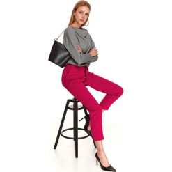 Bluza nierozpinana damska we wzory. Czarne bluzy damskie Top Secret, na jesień, z aplikacjami, z długim rękawem, długie, bez kaptura. Za 99,99 zł.