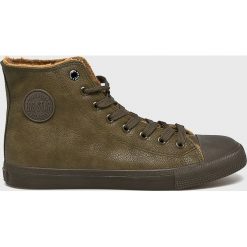 Big Star - Trampki. Brązowe trampki męskie BIG STAR, bez wzorów, z gumy, retro, na sznurówki. W wyprzedaży za 89,90 zł.