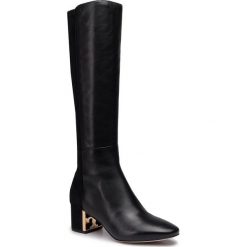 Kozaki TORY BURCH - Gigi 5mm Boot 57842 Perfect Black 004. Czarne kozaki damskie Tory Burch, ze skóry, przed kolano, na wysokim obcasie, na obcasie, bez zapięcia. W wyprzedaży za 1439,00 zł.