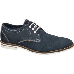 Półbuty męskie: półbuty męskie AM SHOE niebieskie