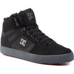 Sneakersy DC - Pure High-Top Wc Wnt ADYS400047 Black/Grey/Red (XKSR). Czarne sneakersy męskie DC, bez zapięcia. W wyprzedaży za 299,00 zł.