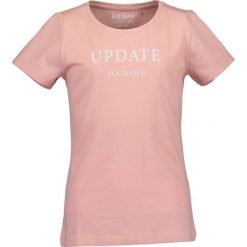 Blue Seven - T-shirt dziecięcy 140-176 cm. Białe bluzki dziewczęce Blue Seven, z nadrukiem, z bawełny, z okrągłym kołnierzem, z krótkim rękawem, krótkie, bez kaptura. Za 49,90 zł.