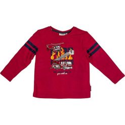 Koszulka "Fire" w kolorze czerwonym. Czerwone t-shirty chłopięce Salt and Pepper, z nadrukiem, z bawełny, z długim rękawem. W wyprzedaży za 37,95 zł.