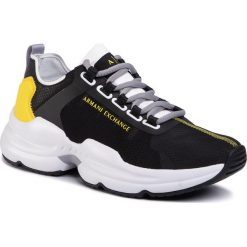 Sneakersy ARMANI EXCHANGE - XUX055 XV213 00002 Black. Czarne sneakersy męskie Armani Exchange, na co dzień, bez wzorów, z tworzywa sztucznego, eleganckie, bez zapięcia. Za 829,00 zł.