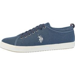 U.S. POLO ASSN. tenisówki męskie Wuck 45 niebieskie. Niebieskie trampki męskie U.S. Polo Assn., bez wzorów, bez zapięcia. W wyprzedaży za 169,00 zł.