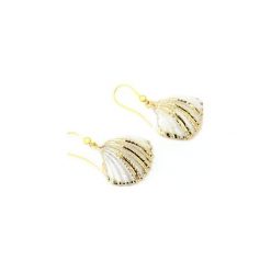 Earrings Muszelki Białe Złoto. Białe kolczyki damskie Brazi druse jewelry, złote. Za 110,00 zł.