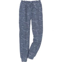 Spodnie piżamowe bonprix ciemnoniebiesko-biały w paski. Niebieskie piżamy damskie bonprix, z dżerseju. Za 34,99 zł.